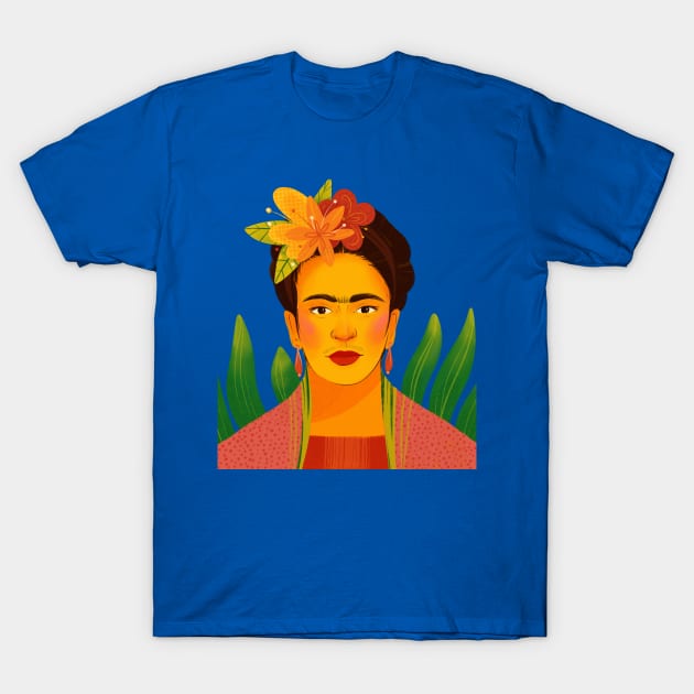 Frida Kahlo T-Shirt by Maia Fadd